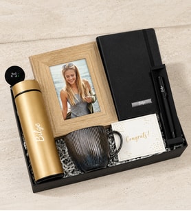 Kişiye Özel 500 ML Dereceli Termos & Porselen Kupa & Defter & Çerçeve & Roller Kalem Hediye Seti