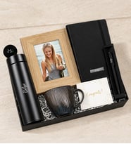 Kişiye Özel 500 ML Dereceli Termos & Porselen Kupa & Defter & Çerçeve & Roller Kalem Hediye Seti