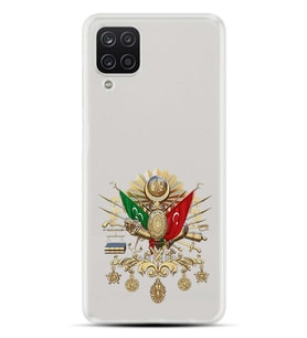 Kılıfland Samsung Galaxy A12 Kılıf Desenli Silikon Resimli Kapak Osmanlı Tuğrası Kılıf 1400