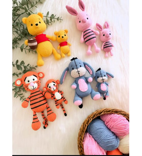 EL ÖRGÜSÜ WİNNİE THE POOH VE ARKADAŞLARI (PİGLET, TİGGER, EYORE, WİNNİE)