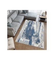 Rovigo Home Dijital Baskı Yıkanabilir Kaymaz Taban Salon Halısı RVG0503 (Mavi)