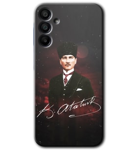 Galaxy A15 Kılıf HD Desen Baskılı Kılıf - Kemal Atatürk