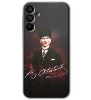 Galaxy A15 Kılıf HD Desen Baskılı Kılıf - Kemal Atatürk