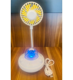 Fanlı Gece Lambalı Şarjlı USB'li Soğutucu Yaz sıcaklarına karşı serinleme