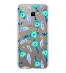 PrintiFy Samsung Galaxy J4 Core ile Uyumlu 1mm Slim Fit Nazar Boncuğu 3 Baskılı Şeffaf  Kılıf