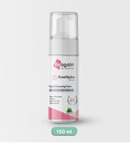 Reagain Doğal Gül Suyu, Hyaluronik Asit, Kolajen Cilt Temizleme Köpüğü 150 ml