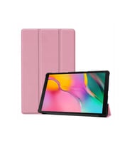 Huawei MatePad Pro 10.8 Uyumlu Zore Smart Cover Standlı 1-1 Kılıf (Rose Gold Altın)