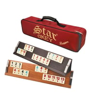 Star Premium Ahşap Okey Takımı Çantalı Açık Renk 1010365