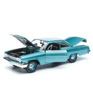 1962 Chevrolet Bel Air 1:18 Ölçekli Klasik Araba Turkuaz Renkli 30 Cm (Mavi)
