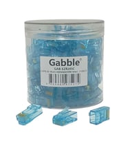 EZ RJ45 Cat6 Soket Konnektör 100 Adet Renkli Gabble EZ-RJ45 R31 (Mavi)