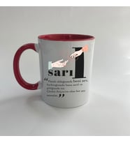 Sarıl Baskılı Kırmızı Mega Kupa