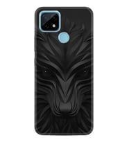 Realme C21 Kılıf Desenli Silikon Black Fox 1325