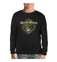 Five Finger Death Punch Poster - Warhead Siyah Çocuk Sweatshirt