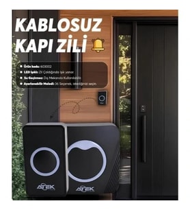 Kablosuz Su Geçirmez Kapı Zili (5690)
