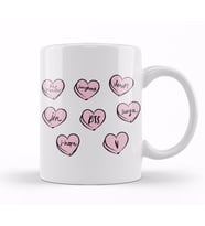 BTS Hearts Kupa Bardak Porselen