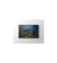 DBSanatevi Vincent Van Gogh - Rhone Üzerinde Yıldızlı Gece Tablo 60 X 60 Cm