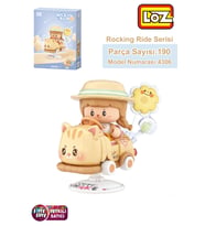 Loz Creative Serisi Sallanan Kahverengi Kedi Modeli 190 Parça Oyuncak Yapım Seti FFLZ-4306