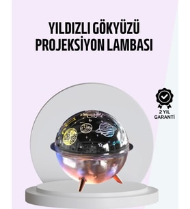 USB Şarjlı Uzay Temalı Işık Projektörü Hava Nemlendirici