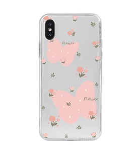 Iphone XSMAX Uyumlu Kelebek Tasarımlı Şeffaf Telefon Kılıfı