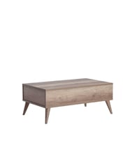 Adore Mobilya Retro Dikdörtgen Orta Sehpa - Açık Ceviz (Tori) 110x45x65 cm (GxYxD)