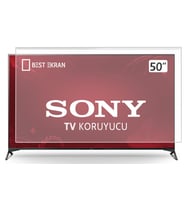 SONY 50" inç Tv Ekran Koruyucu Kırılmaz Şeffaf Panel