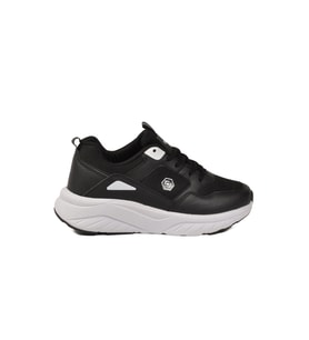 Ayakmod Beyaz Buz Fileli Hafif Unisex Spor Ayakkabı 2105 Z (Siyah - Beyaz)