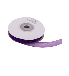 Organze Kurdele 20 MM (22 Metre)  Mor