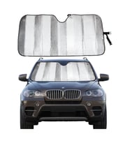 Katlanabilir Parlak Oto Araba Ön Cam Güneşlik 130 Cm X 60 Cm
