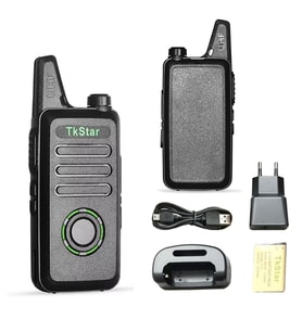 1 Adet Baofeng Telsiz Tkstar Redline Wln C1 Plus Baofeng Type-C Şarjlı Pmr 446 Türkçe Konuşan Lcd Göstergeli El Telsizi