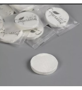 Suda Büyüyen Sıkıştırılmış Mendil 20 Adet (Çok Renkli)