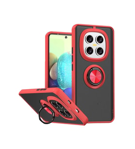 Mey İthalat® Redmi Note 15 Pro 5G Montreal Yüzüklü Silikon Kapak - Kırmızı