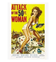 50 Ayaklı Kadının Saldırısı! Tablo Ahşap Poster Dekoratif