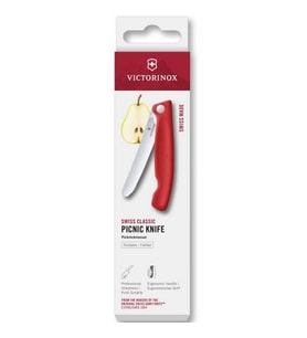 Victorinox 6.7801.FC1 Swiss Classic 11cm Katlanır Piknik Bıçağı, Kırmızı
