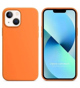 Apple iPhone 13 6.1'' Liquit Lansman Silikon Turuncu
