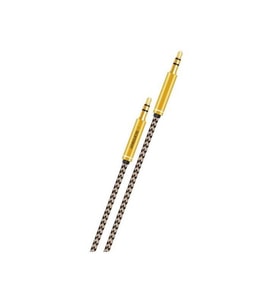 Stereo AUX Ses kablosu 3,5 mm 1 Metre Örgülü Erkek Erkek