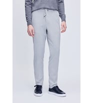 Gri Rahat Kesim Yandan Cepli Jogger Pantolon
