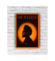 The Weeknd Poster duvar süsü dekor Kapı Süsü Konsept Dekor Ahşap Tablo (19x28 cm)