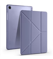 Fuchsia Galaxy Tab A11 Plus ile Uyumlu Kalem Bölmeli Tri Folding Kılıf