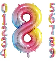 Gitti 8 Rakam 32 inc 80 cm Gokkusagı Folyo Balon