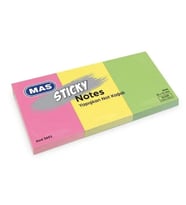 Mas Postit 35X51 Yapışkanlı Not Kağıdı 100 Sayfa 3 Renk Neon - 2 adet