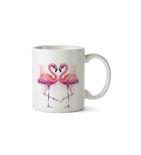 Flamingo Aşk 2 Porselen Kupa Bardak