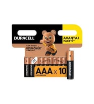 Duracell Aaa LR03  İnce Kalem Pil  10 Adet