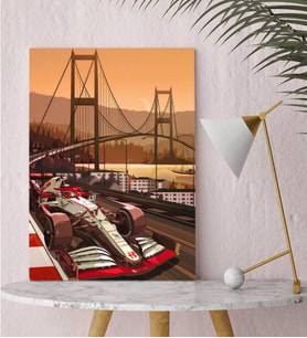 BK Gift Formula 1 Tasarımlı Kanvas Tablo-15