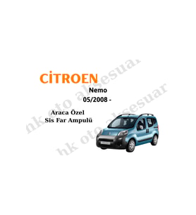 Citroen Nemo 05/2008 - Sonrası Araca Özel Sis Farı h1