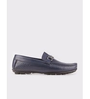 Hakiki Deri Lacivert Erkek Loafer