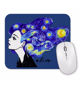 Alive Vincent  Van Gogh Mouse Pad