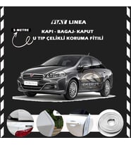 Fiat Linea Oto Araç Kapı Koruma Fitili 5metre Parlak Beyaz Renk