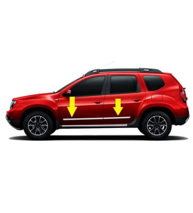 DUSTER YAN KAPI CITASI KROM 4 PARÇA 2010 2011 2012 2013 2014 2015 2016 2017