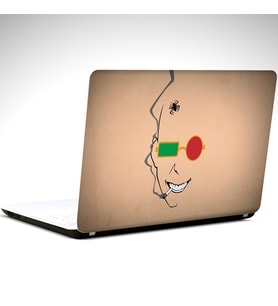 Gözlük Minimal Laptop Sticker 15.6 inch (38X27CM)