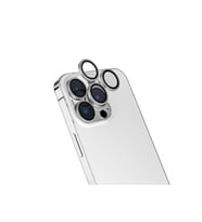 Apple iPhone 15 Pro Max Uyumlu Zore CL-13 Kamera Lens Koruyucu (Gümüş)